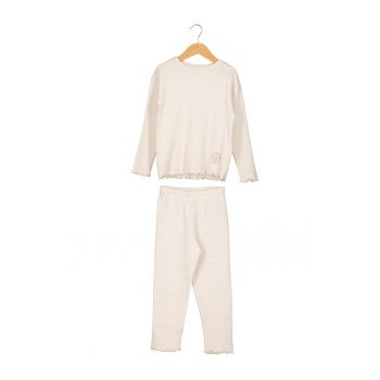 Pijama de bumbac cu dungi
