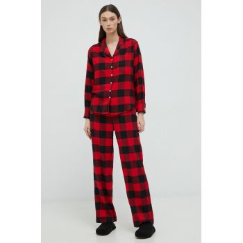 GAP pijama femei, culoarea rosu