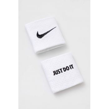 Nike brățări 2-pack culoarea alb de firma original