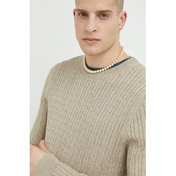 Premium by Jack&Jones pulover Dallas barbati, culoarea bej, light