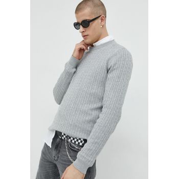 Premium by Jack&Jones pulover Dallas barbati, culoarea gri, light