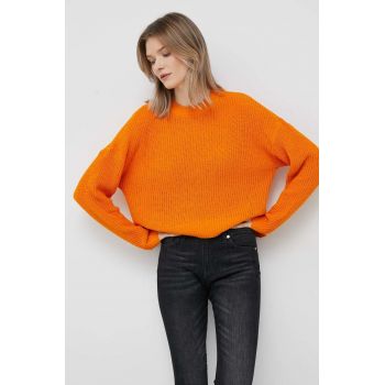 Vero Moda pulover femei, culoarea portocaliu, light