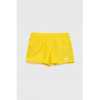 adidas Performance pantaloni scurti de baie copii culoarea galben