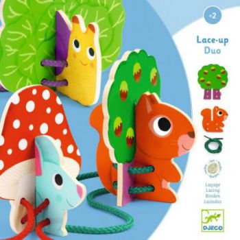 Joc cu siret Djeco, Lace-up duo