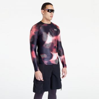 Under Armour IsoChill Printed Compression LS Black/ Phosphor Green