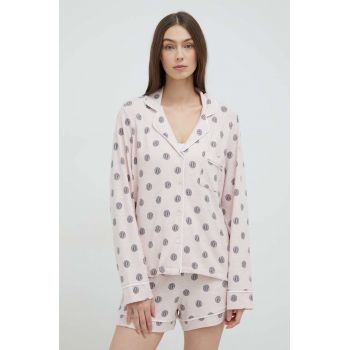 Dkny pijama femei, culoarea roz