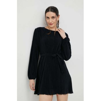 Abercrombie & Fitch rochie culoarea negru, mini, oversize