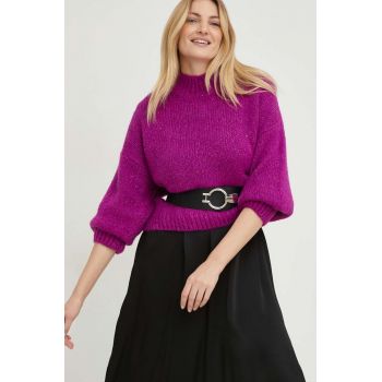 Answear Lab pulover femei, culoarea roz, călduros