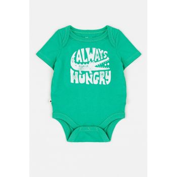 Body de bumbac organic cu imprimeu