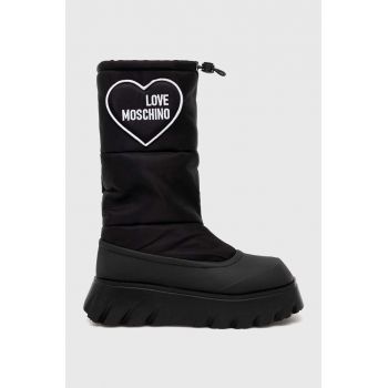 Love Moschino cizme de iarna culoarea negru de firma originali