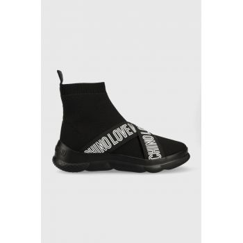 Love Moschino sneakers culoarea negru