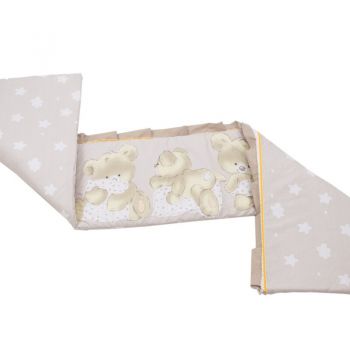 Aparatoare laterala Babyneeds pentru patut 120x60 cm Teddy Hug Maro M1 la reducere