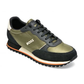 Pantofi sport HUGO BOSS kaki, 152, din material textil Pantofi sport HUGO BOSS kaki, 152, din material textil