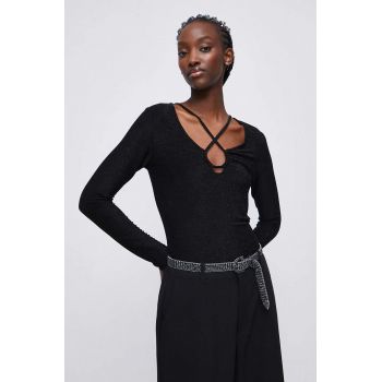 Medicine longsleeve femei, culoarea negru