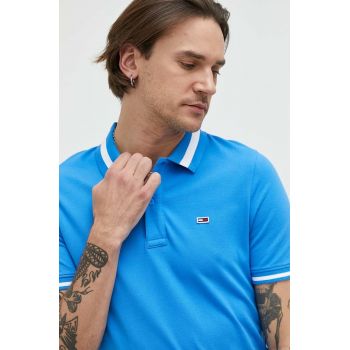 Tommy Jeans tricou polo barbati, cu imprimeu