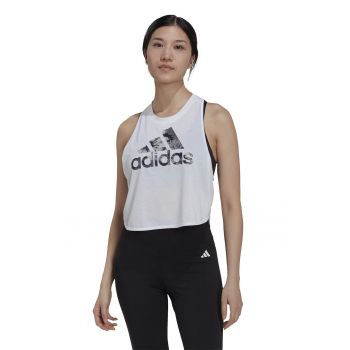 Top crop cu logo pentru fitness