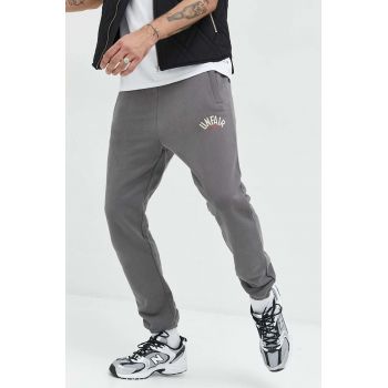 Unfair Athletics pantaloni de trening din bumbac barbati, culoarea gri, cu imprimeu