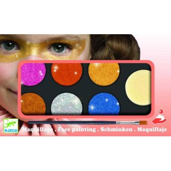 Culori make-up non alergice Djeco, metalic