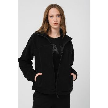 Bluza sport de fleece cu talie inalta Bluza sport de fleece cu talie inalta