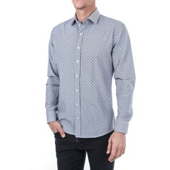 Camasa slim fit cu aspect texturat