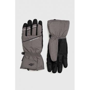 4F mănuși de schi culoarea gri