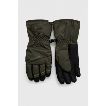 4F mănuși de schi culoarea verde