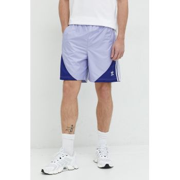 Adidas Originals pantaloni scurti barbati, culoarea violet de firma originali