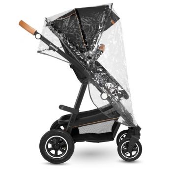 Carucior compact Lionelo Amber 3 in 1 cadru aluminiu pana la 22 kg Gri Grafit