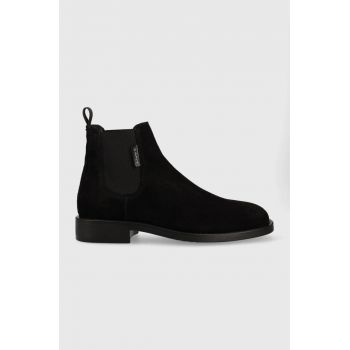 Gant botine din piele intoarsa Brockwill barbati, culoarea negru ieftine