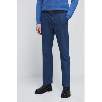 Medicine pantaloni barbati, culoarea albastru marin, drept de firma originali