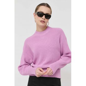 BOSS pulover femei, culoarea roz,