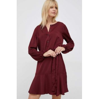 GAP rochie culoarea bordo, mini, evazati de firma originala