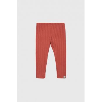 United Colors of Benetton leggins copii culoarea roz, neted