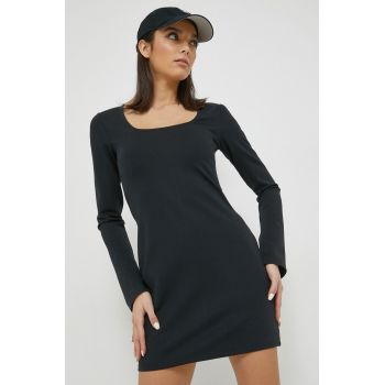 Abercrombie & Fitch rochie culoarea negru, mini, evazati