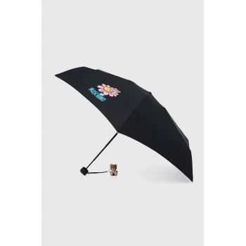 Moschino umbrela copii culoarea negru de firma originala