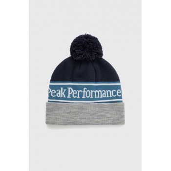 Peak Performance caciula culoarea gri, din tricot gros de firma originala