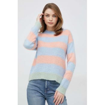 United Colors of Benetton pulover din amestec de lana femei, culoarea portocaliu, light