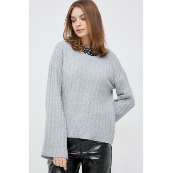 Vero Moda pulover femei, culoarea gri, light