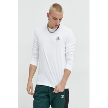 Adidas Originals longsleeve din bumbac x Disney culoarea alb, cu imprimeu ieftin