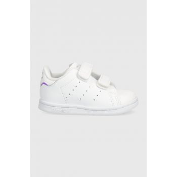 Adidas Originals sneakers pentru copii Stan Smith Cf I culoarea alb