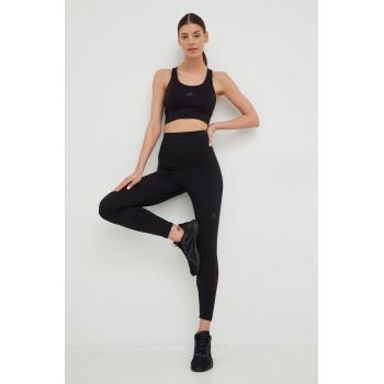 Adidas Performance leggins de alergare Run Icons Winter femei, culoarea negru, cu imprimeu