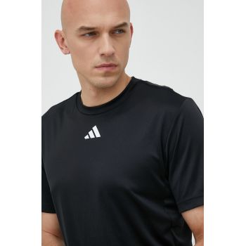 Adidas Performance tricou de antrenament HIIT Base culoarea negru, neted