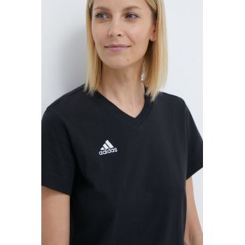 adidas Performance tricou din bumbac Entrada 22 culoarea negru HC0438