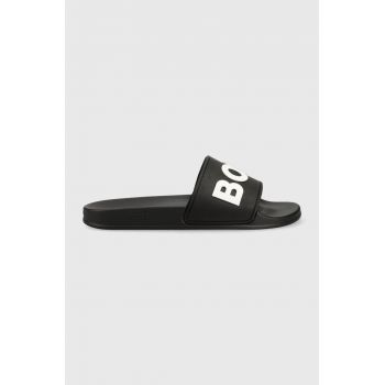 BOSS papuci Kirk barbati, culoarea negru, 50488911
