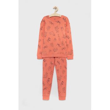 OVS pijama copii culoarea roz, modelator