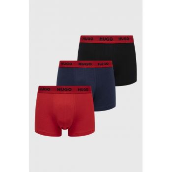 HUGO boxeri (3-pack) barbati, culoarea rosu