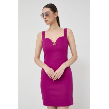 Morgan rochie culoarea roz, mini, drept ieftina