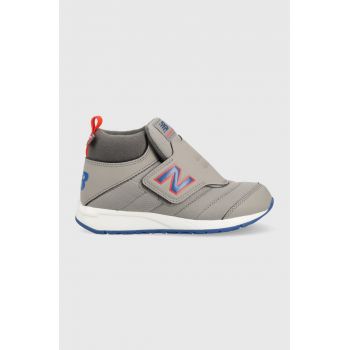 New Balance cizme de iarna pentru copii PTCOZYGB culoarea gri ieftina