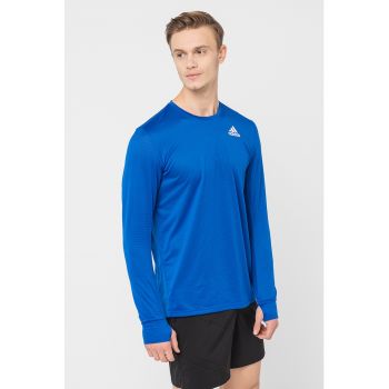 Bluza regular fit cu imprimeu logo - pentru alergare