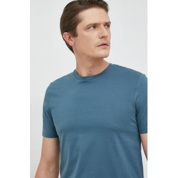 BOSS tricou din bumbac bărbați, culoarea bleumarin, uni 50468395